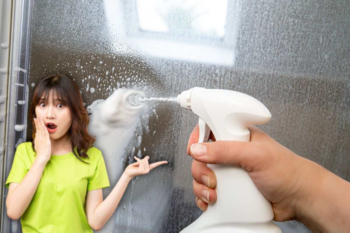 donna che usa anticalcare e un'altra sorpresa