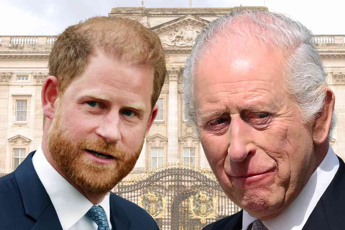 sfondo buckingham palace harry e re carlo